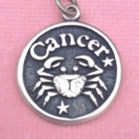 Sterling silver Cancer Charm