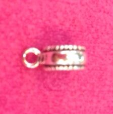 Sterling silver spacer dangle beaded