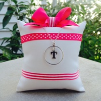 Sterling silver eternity initial necklace