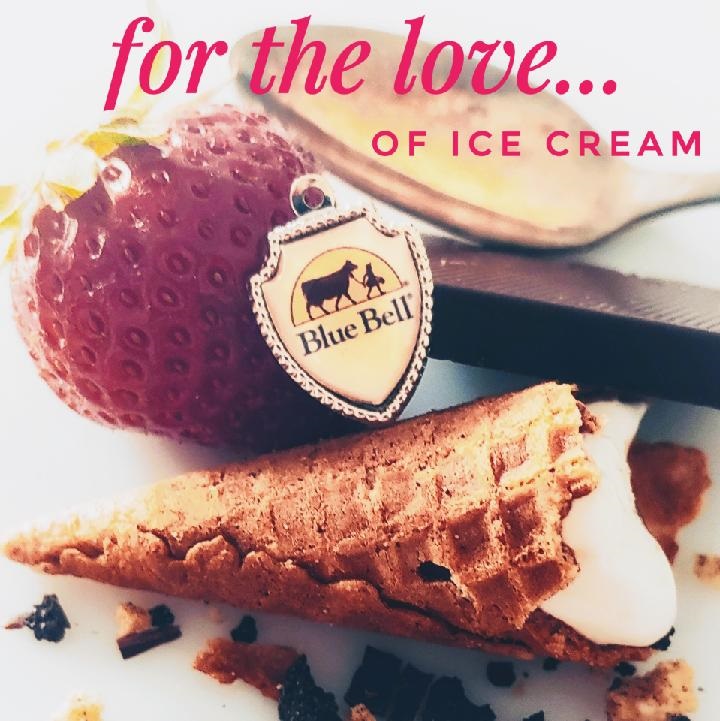 Sterling silver vintage blue bell charm